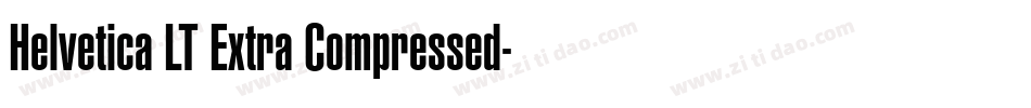 Helvetica LT Extra Compressed字体转换